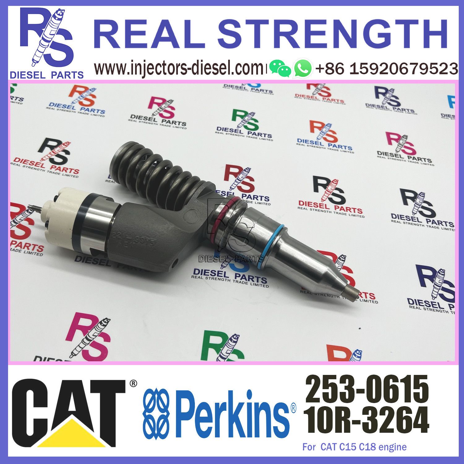 2530616 Perkins Diesel Injector 253-0616 253-0615 For Caterpillar C15 C18 C27