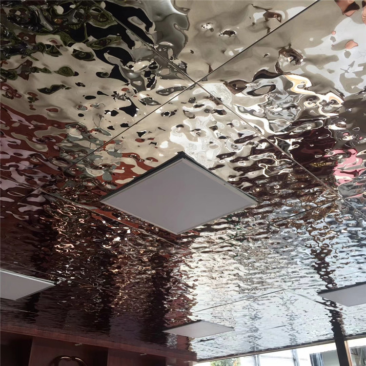 decorative stainless steel ceiling panel hammered stainless steel sheet mirror finish