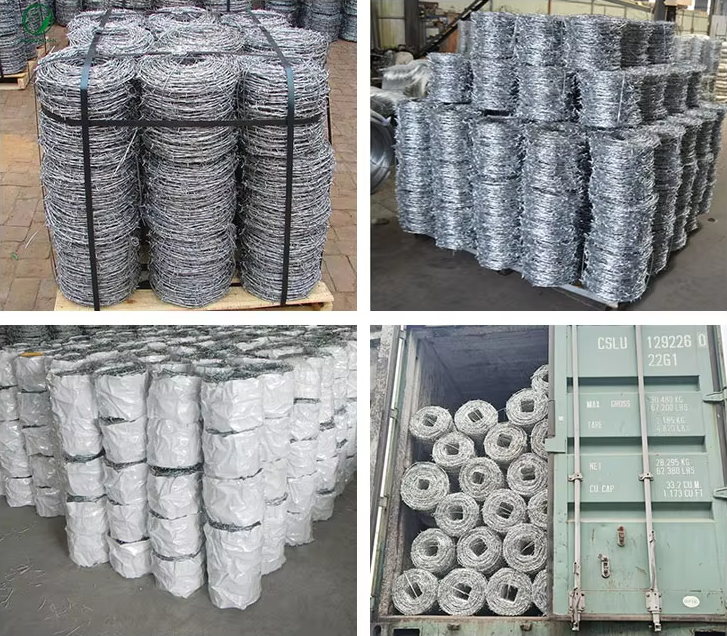 25kg Hot Dipped Galvanized Barbed Wire Coil Anti-corrosion for Farm and Ranch Security