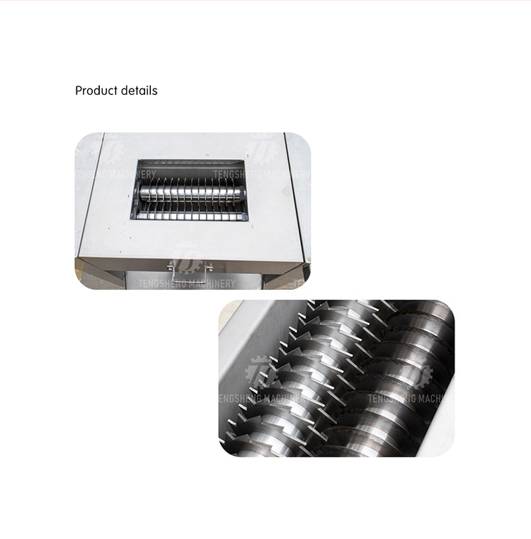 380V 2.2KW Fish and chicken bone-in dicing machine stainless steel cutting machine poultry cutting machine