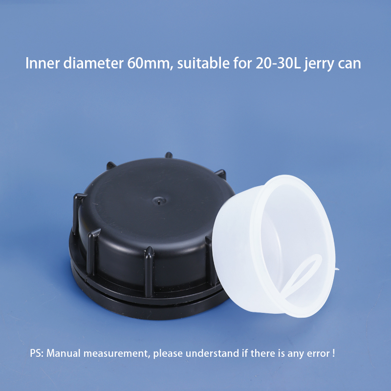 Professional IBC 60mm Plastic Lid Dust Cover With HDPE Gasket For 20-30L Jerry Can Made