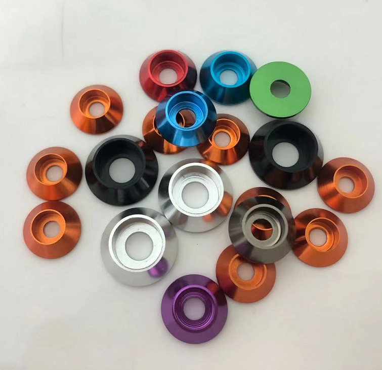 Aluminum Alloy Cylindrical Cup Head Washer Inner Hexagon Screw Tapered Washer