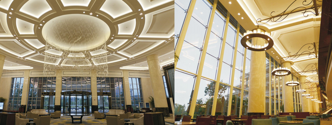 Luxury Hotel Ballroom Entryway Chandelier Customized