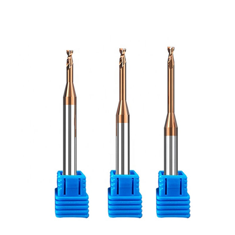 High Hardness Steel 2 Flute Carbide End Mill 1.5mm Square Hrc65