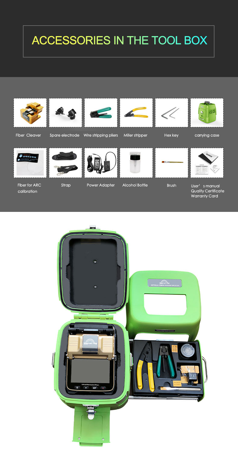 AI-8C FTTH Fusion Splicer 2500 Splices Signal Fire Splicing Machine