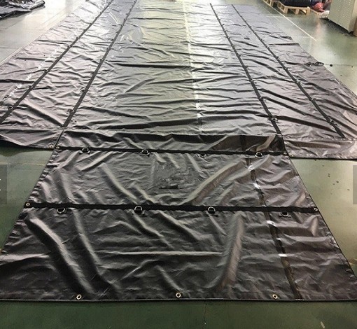 Anti UV Fire Retardant Tarpaulin Truck Cover Heavy Duty With Rain Flaps