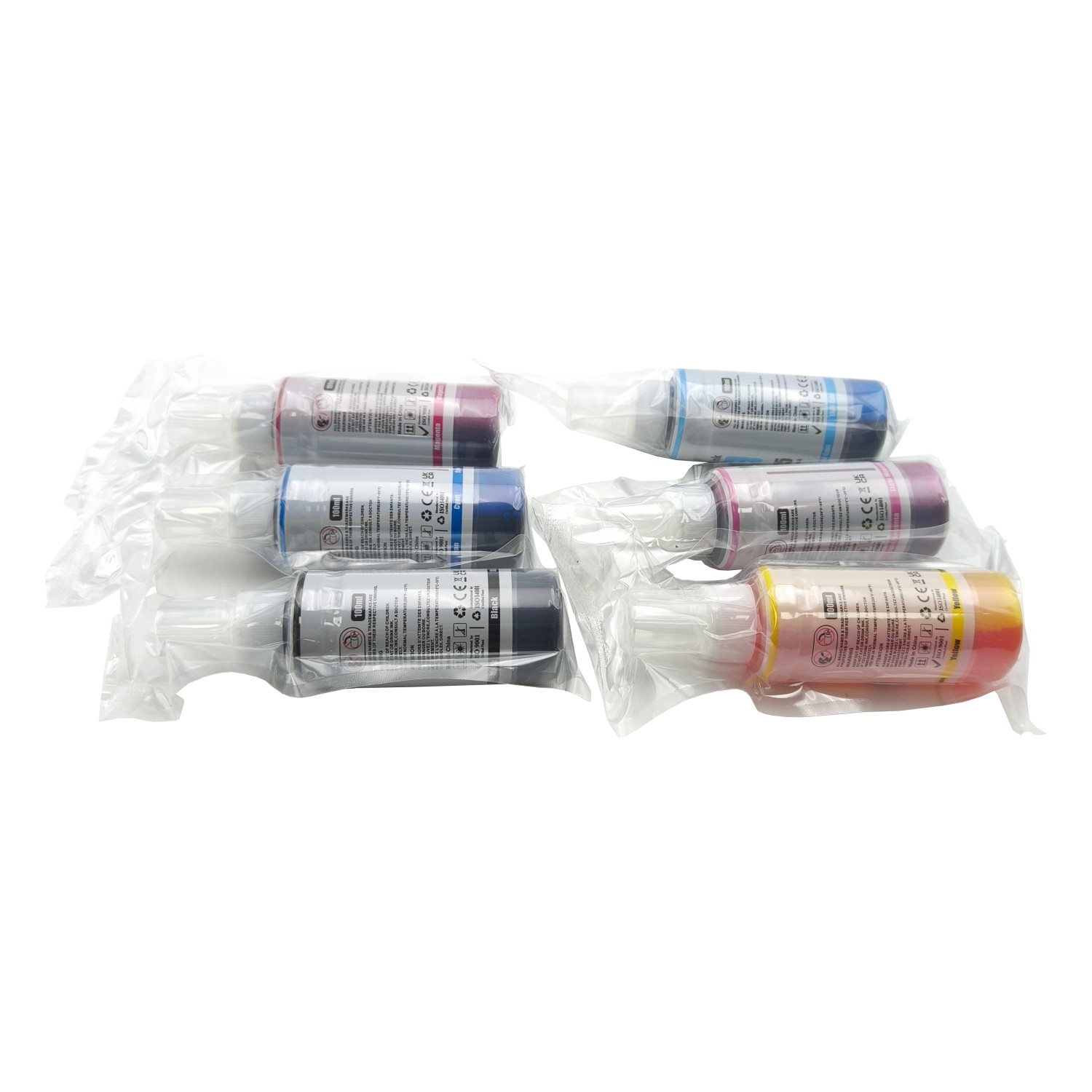 Ink Bottle For Epson L805 L800 L1800 L810 L850 Printer T673 Ink Code 70gm X CMYBkLCLM Ink Color Set