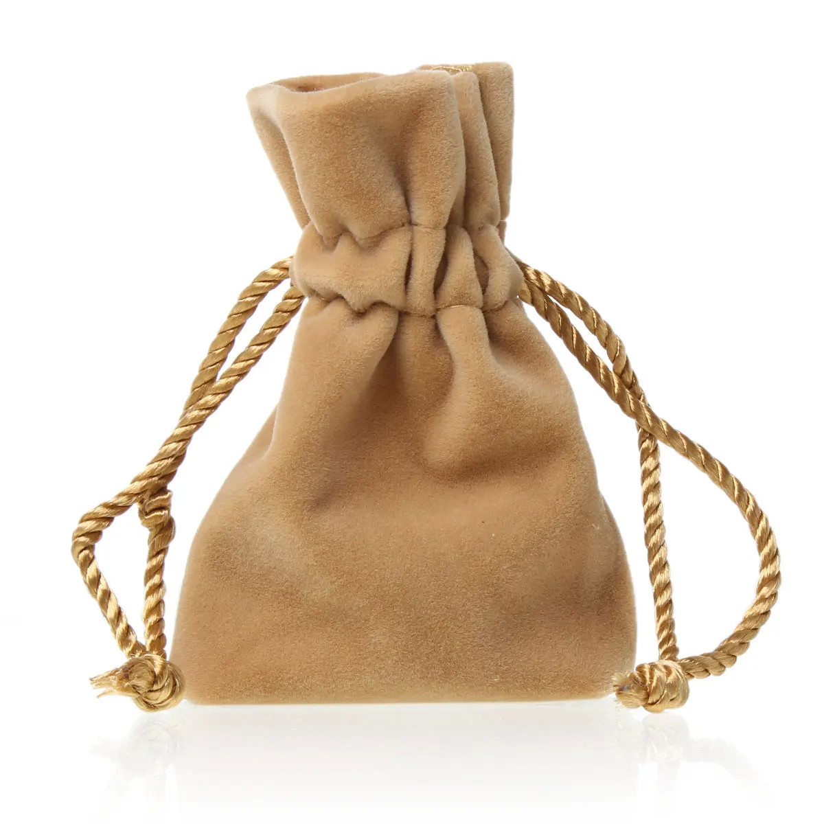 Soft Printed Velvet Flannel Mint Travel Jewelry Drawstring Bag Pouch Necklace Watch Rings