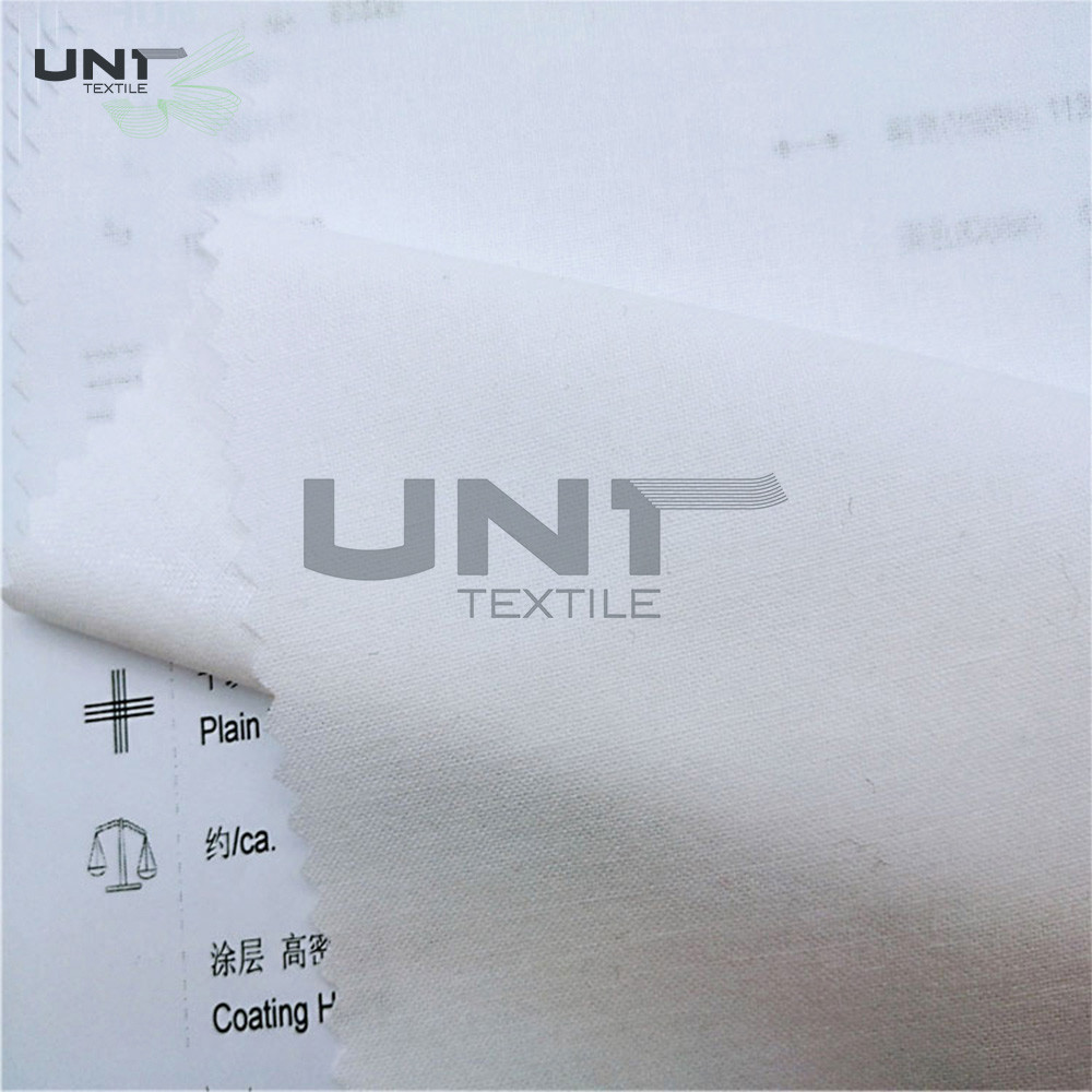 Eco Friendly Woven Fusible Interlining Double Dot 100% Polyester Adhesive