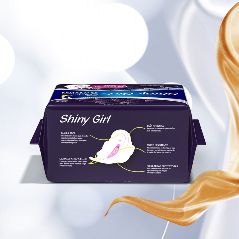 Menstrual Night Use Sanitary Napkin Biodegradable Natural Soft Cotton Feminine Pads