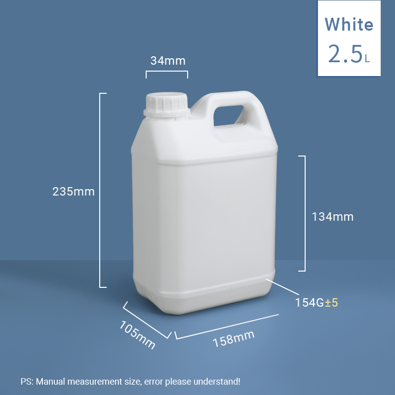 200ml Customized Round White HDPE Plastic Bottles for Pesticides and Detergent Liquid