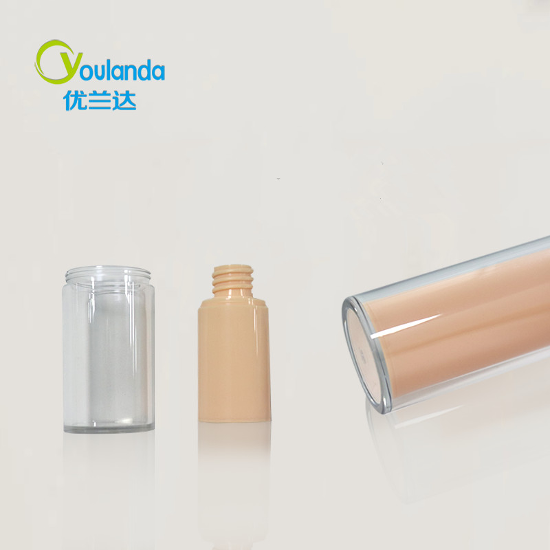 Body Lotion PETG 50ml Airless Pump Bottles Set Plastic Recyclable Skincare Packaging