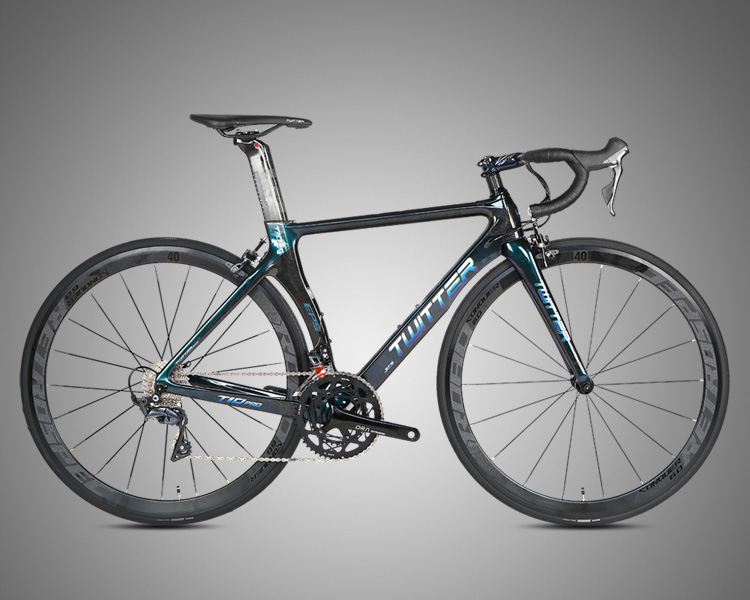 Custom Carbon Fiber Road Bike UV Laser Colorful Frame Reflective Water Decals