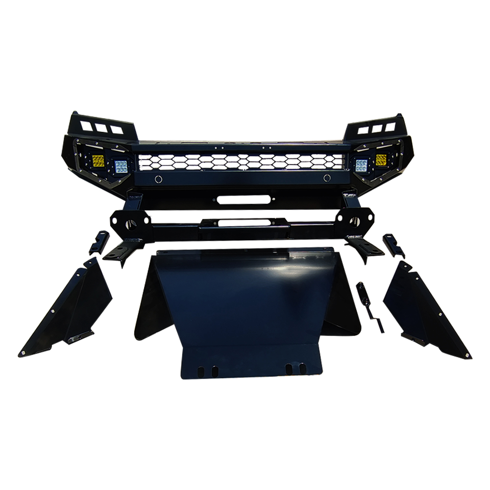 NP300 Body Parts Black Steel Front Bumper and Rear Bumper for Nissan Navara