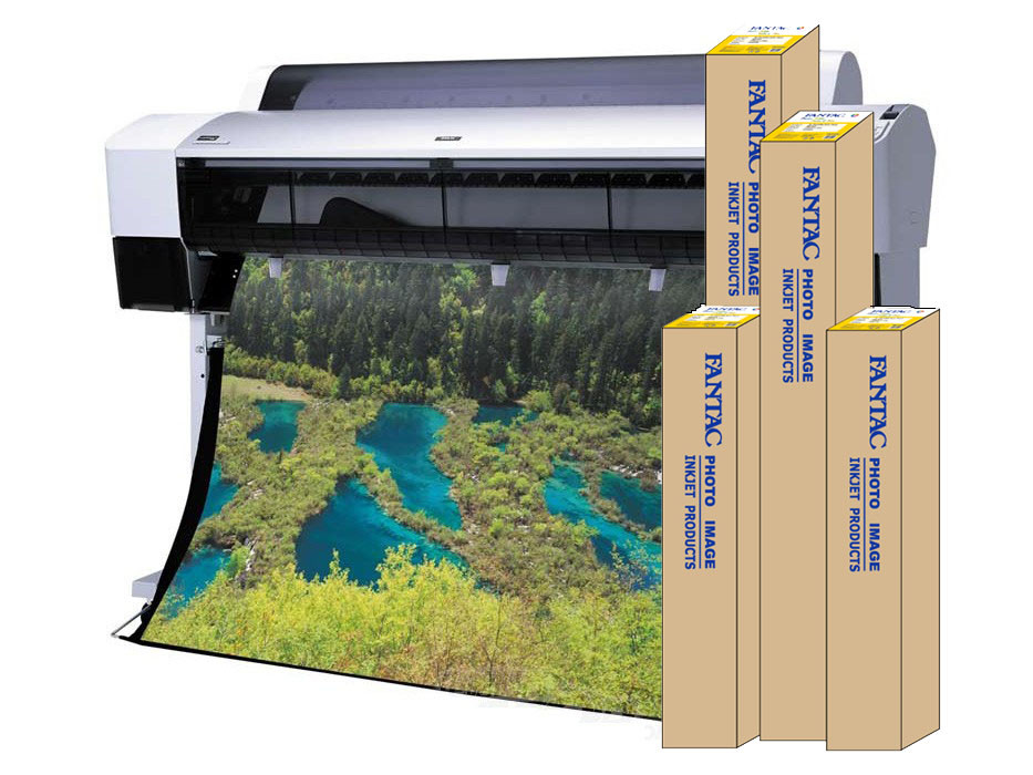 Adhesive Matte Coated Inkjet Poster Paper For Large Format Printers Superb Color Performance
