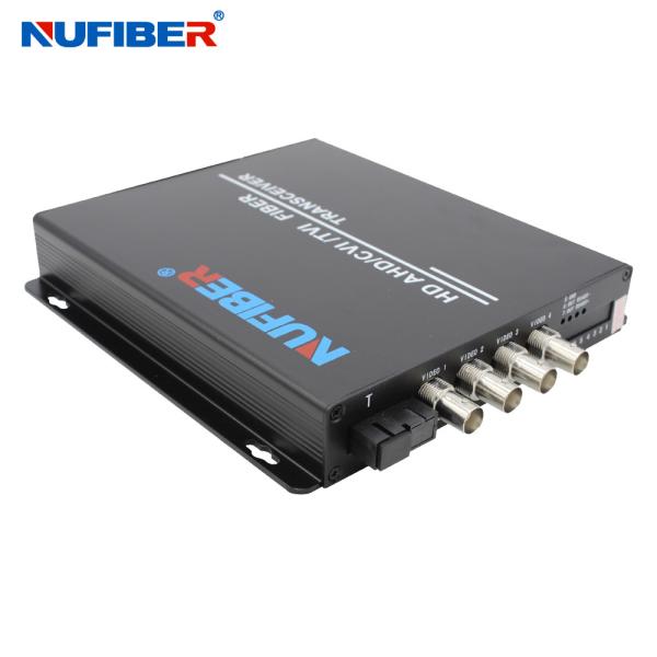 Fiber Video Converter single fiber single mode 1310nm/1550nm 4BNC Fiber Optic