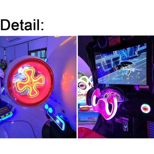 Indoor Playground Amusement Swing Ride Machine With 26" LCD Screen