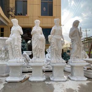 Buy cheap Four Seasons Marble Statues Life Size Greek Goddess Stone Sculpture White Outdoor Garden Decoration product