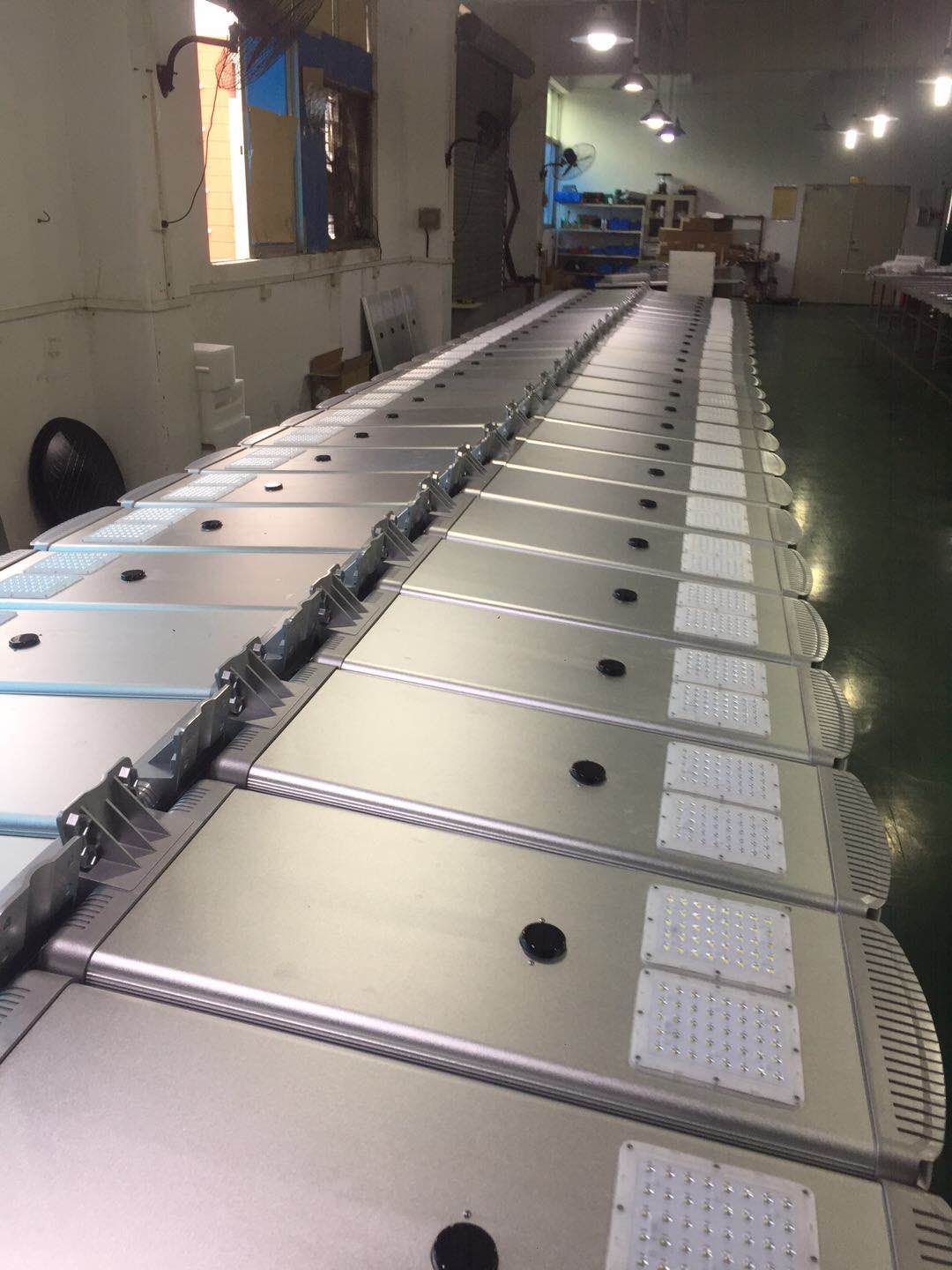 Sports lights powered by solar batteries