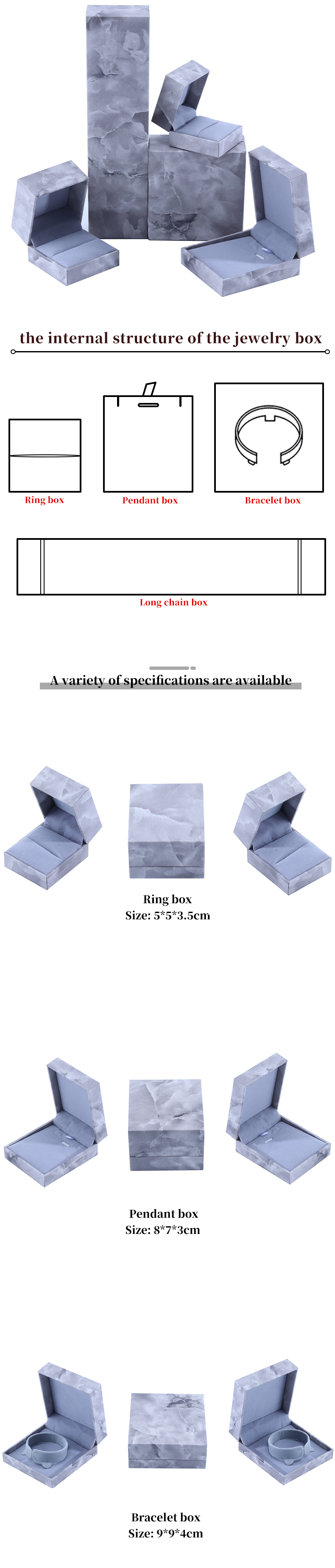 Wholesale manufacturing Luxury square Jewellery Box Personalized Custom high end Necklace Bracelet Earrings Ring jewelry set Packaging cardboard paper