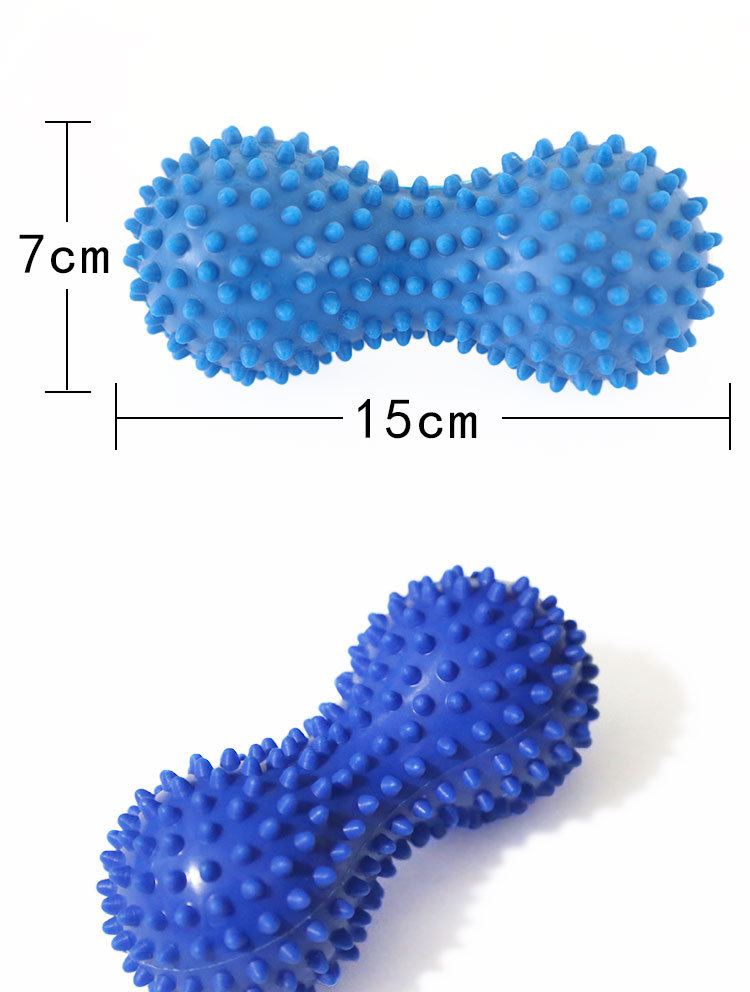 15cm PVC Peanut Shaped Massage Ball Fasciitis Pain Relief Spiky Peanut Ball