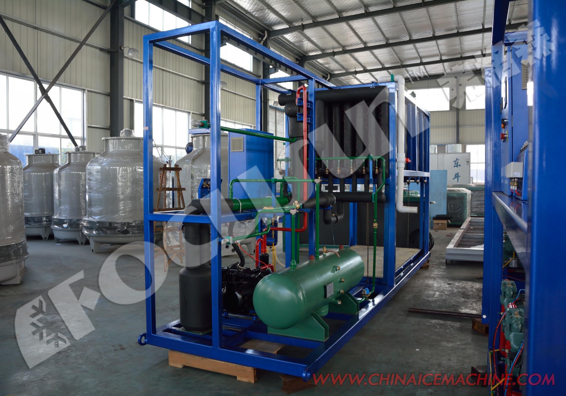 6-tonne Capacity Ice Block Machine for Bar or Block Ice in Sur Commande Dimensions