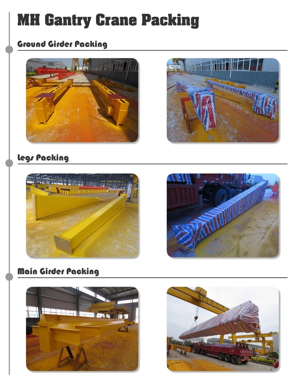 OEM Single Girder 10 Ton Warehouse Gantry Crane