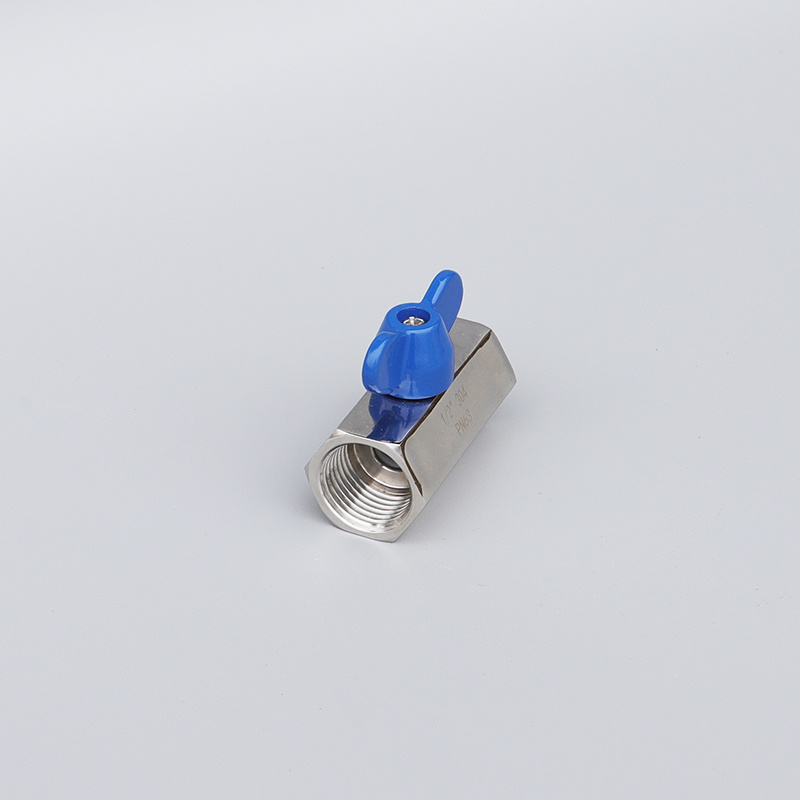 Stainless Steel Mini Ball Valve with Internal Thread Butterfly Handle