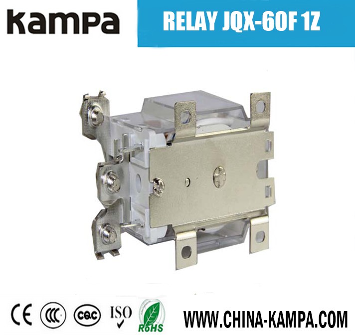 JQX-60F 1Z SPDT 60A DC 12V 24V 220V Coil Miniature Electromagnetic High Power Relay