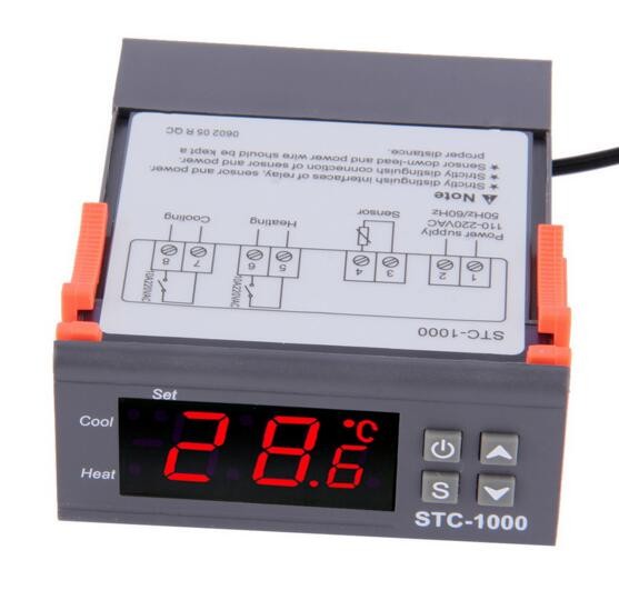 220V STC1000 Temperature Controller Thermostat Aquarium Incubator Cold Chain Temp Wholesale