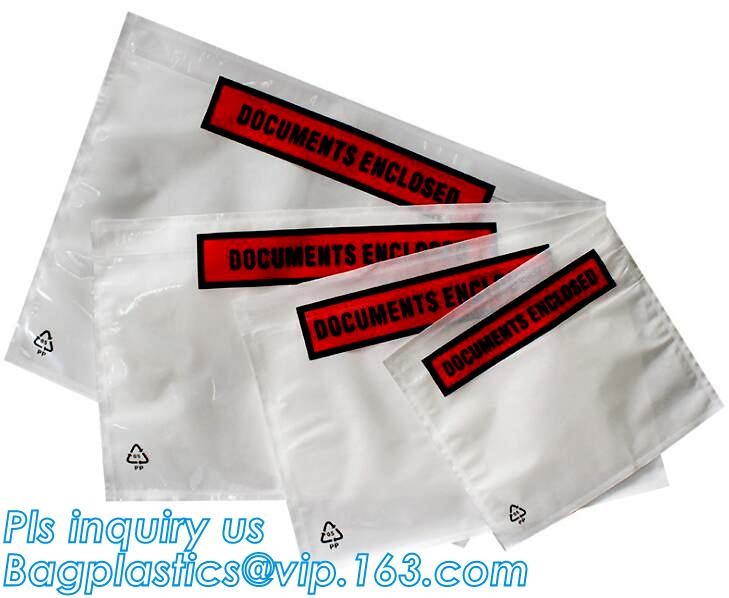 TNT DHL shipping packing list document envelopes, packing list padded envelope, tamper proof express use plastic packing