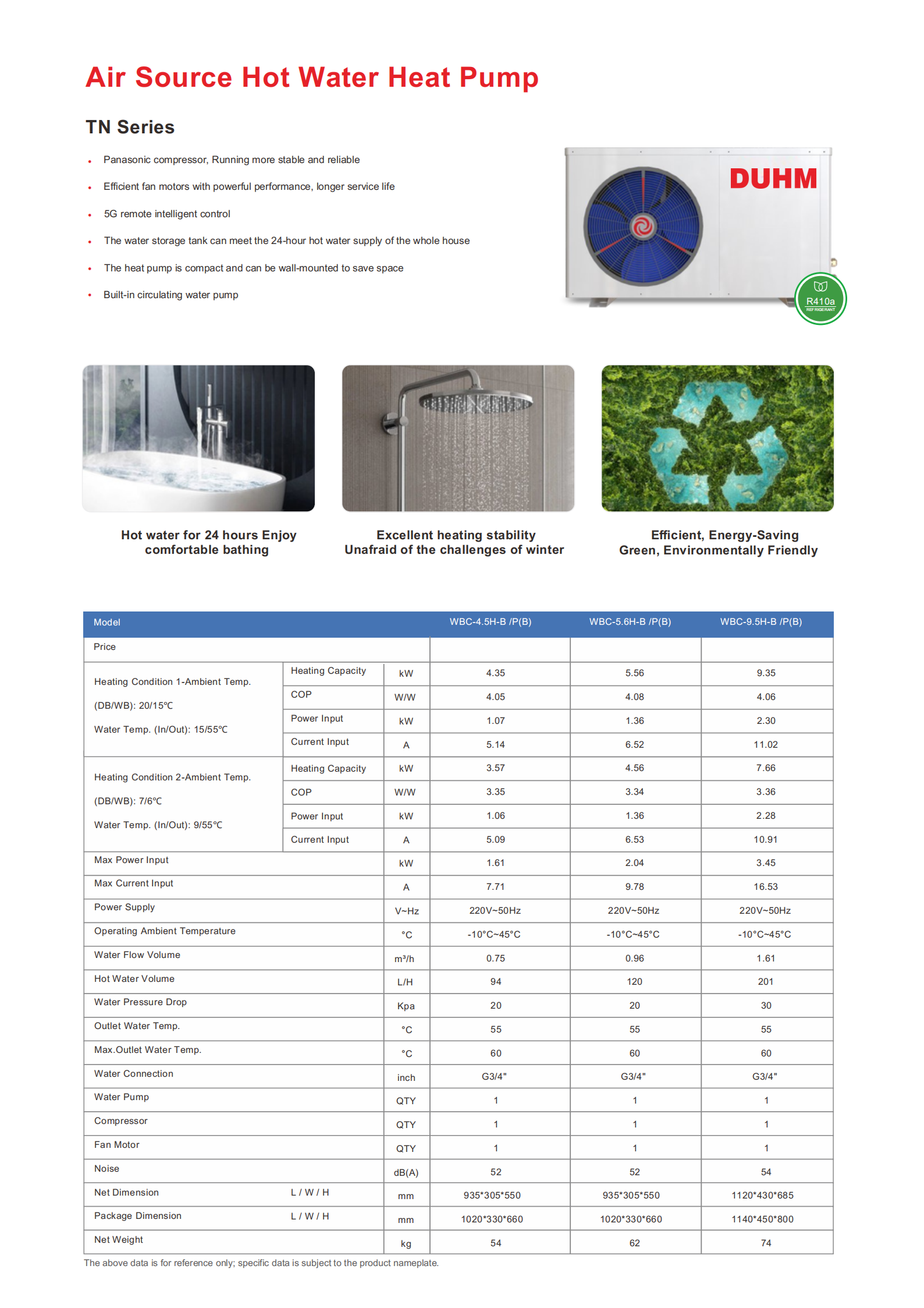 Commercial Air To Water Heat Pump For Efficiently Heating Bath And Kitchen Sanitary Hot Water