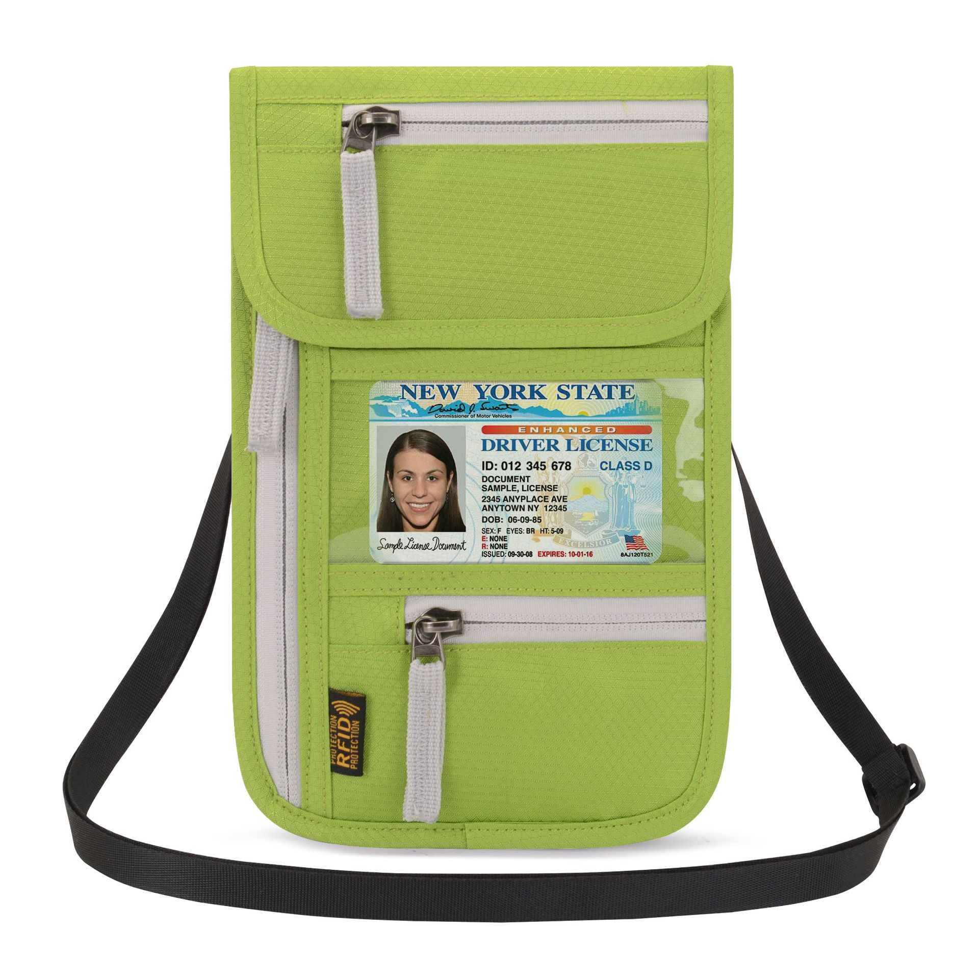 Wholesale Portable Passport Cover Bag Breathable Phone Wallets Unisex Zipper Shoulder Crossbody Bag