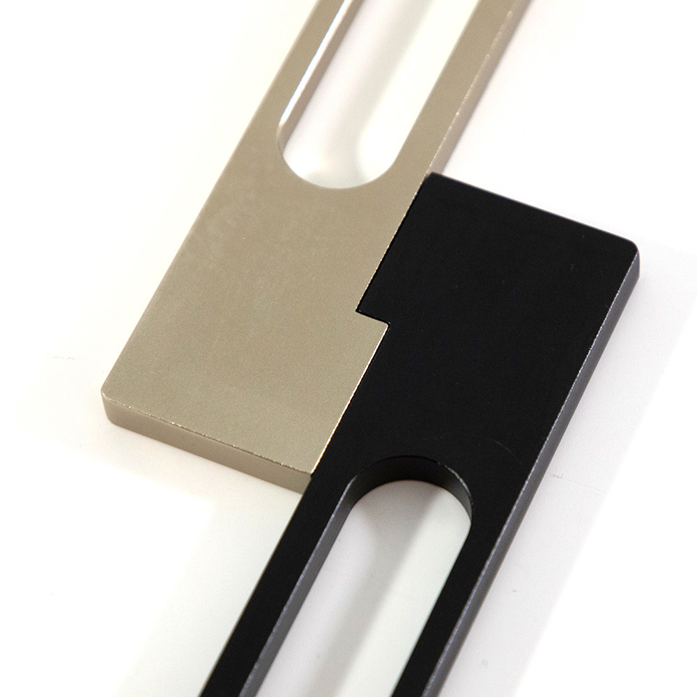 220mm Aluminium Furniture Handles Black Sliding Cupboard Door Handles