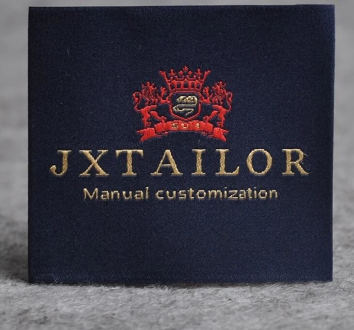 Shuttle Loom Fold Woven Labels For Garments Washable Hot Cut / Laser Cut