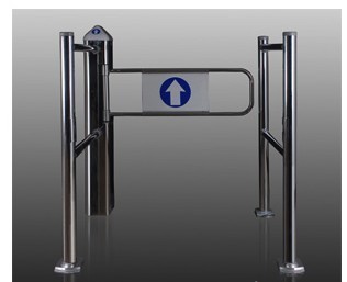 hotsales sales Dual Mechanical Swing Gate Supermarket Swing Gate Access Control Swing Barrier Gate Tunrstile QSJCKQ