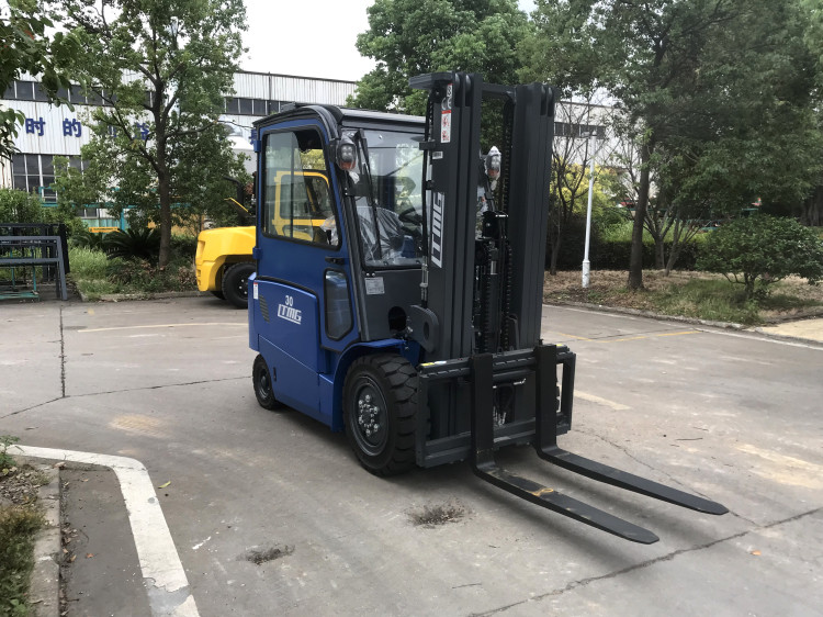 LTMG warehouse clean energy electric forklift 3ton 2.5ton 2ton solid tires side shift 4800mm mast