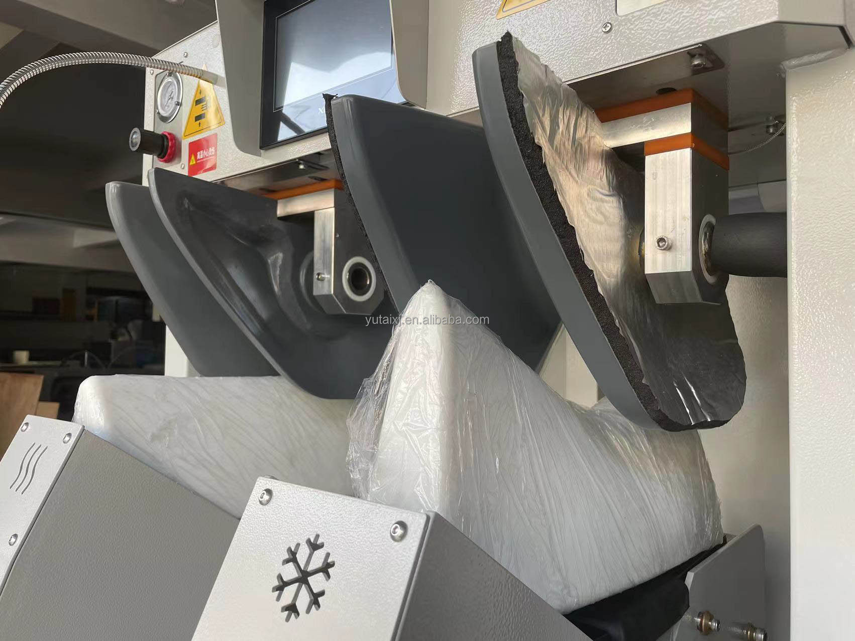 Revolutionize Your Shoe Production with YT-688A 3D Upper Vamp Shoe Crimping Setting Machine