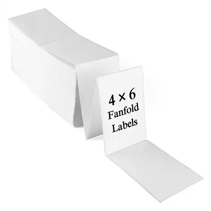 Direct Thermal Adhesive Fanfold Stickers Waybill Stickers HM2233
