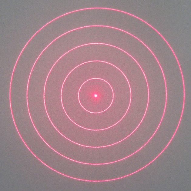 Five Concentric Circles DOE Laser Module With Round Spot
