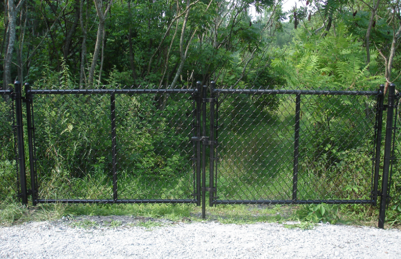 12 gauge Decorative Plastic powder Coated Chain Link Fence With Post