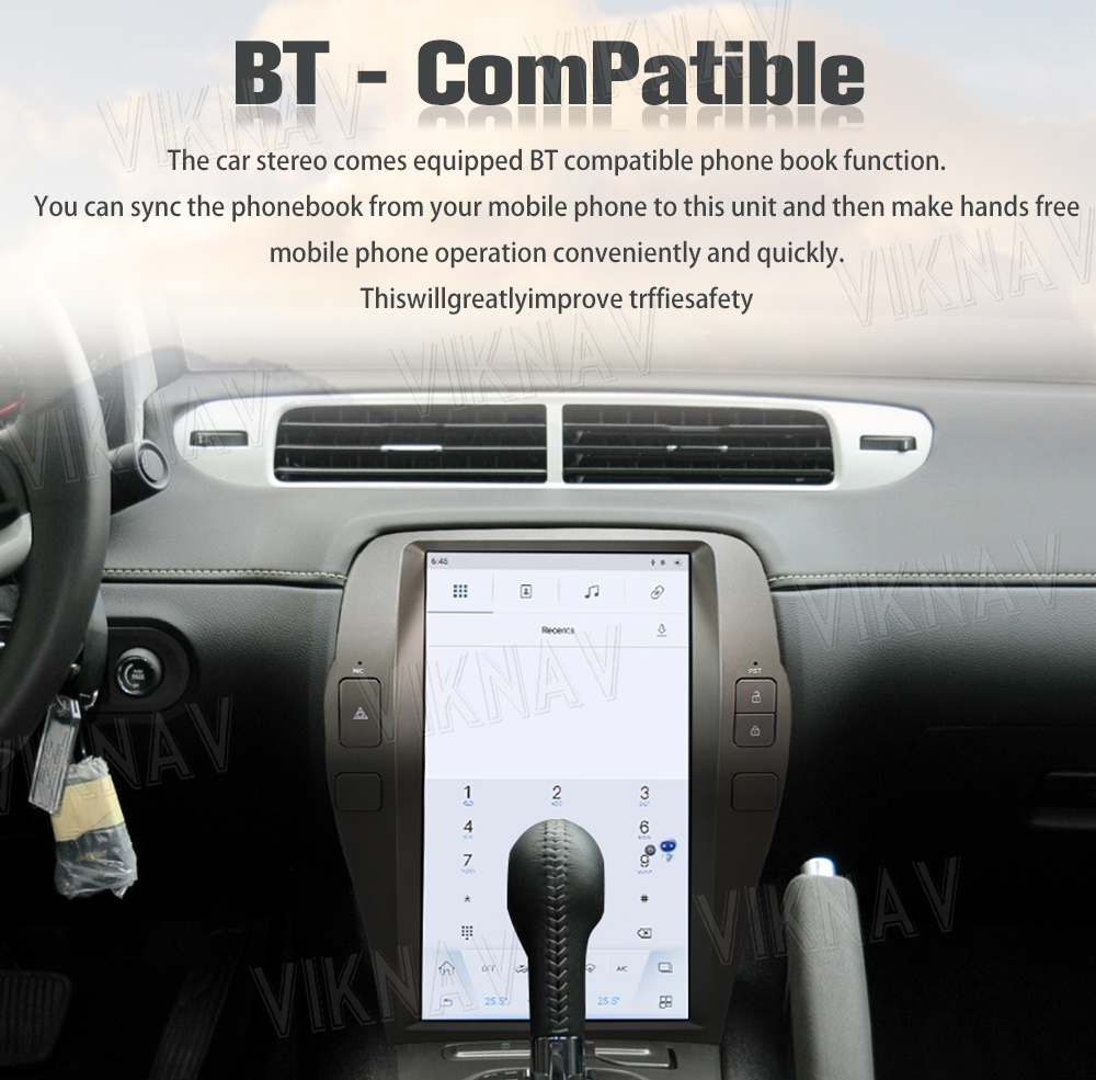 Multimedia 2 DIN Android Car Head Unit For Chevron Camaro 2010 - 2015