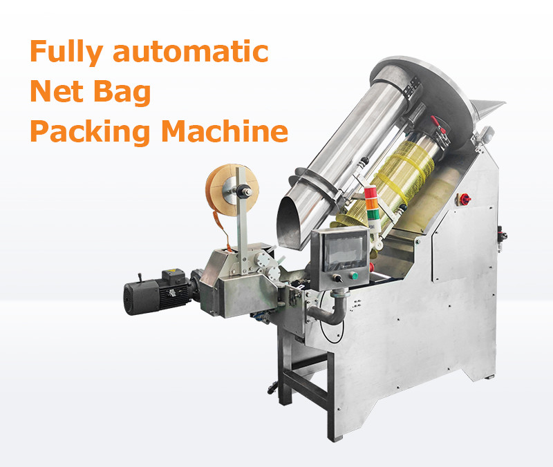 Fruit Hareware Vegetable Net Bag Packing Machine PLC Touch Screen For Packaging Tie
