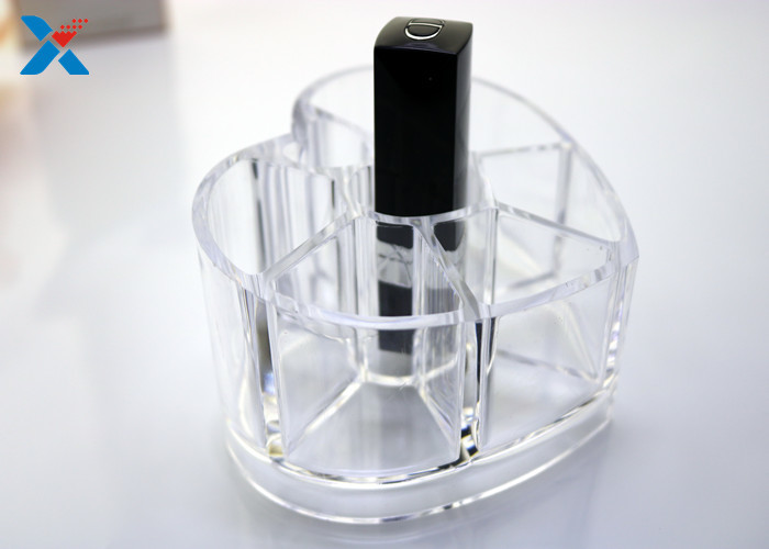 Makeup Organizer Acrylic Box , Clear Acrylic Lipstick Organizer For Brushes / Skincare