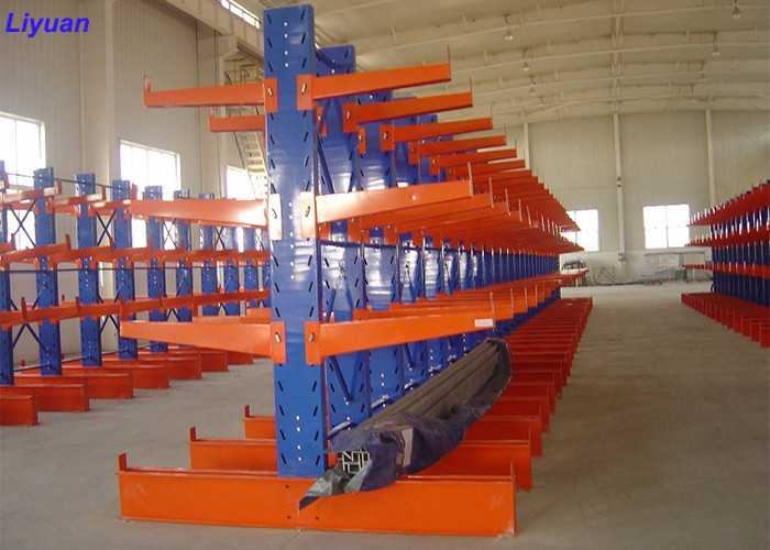 Assembly Cantilever Storage Racks Lumber Long Pipes Storage Racking System