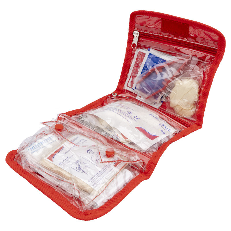 FDA Outdoor First Aid Kit For Camping PVC Coated Nylon Bag