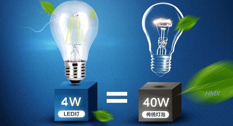 LED light bulb T45 victorian classical Edison vitnage lamp gold color filament led T14 4W