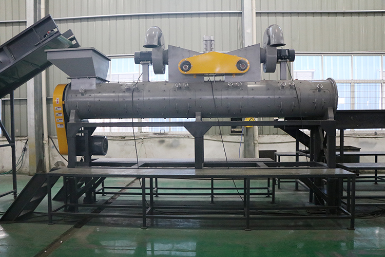 500-5000kg/H Glass Bottle Label Remover Machine 30kw PET Bottle Label Remover