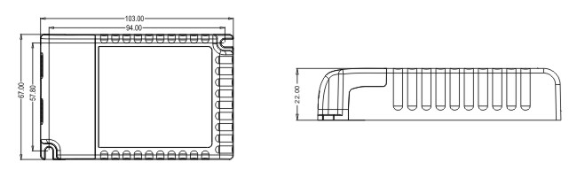 IP20 Indoor Low Voltage Dali LED Dimming Driver 30 Watt 16 - 58 Vdc Class II