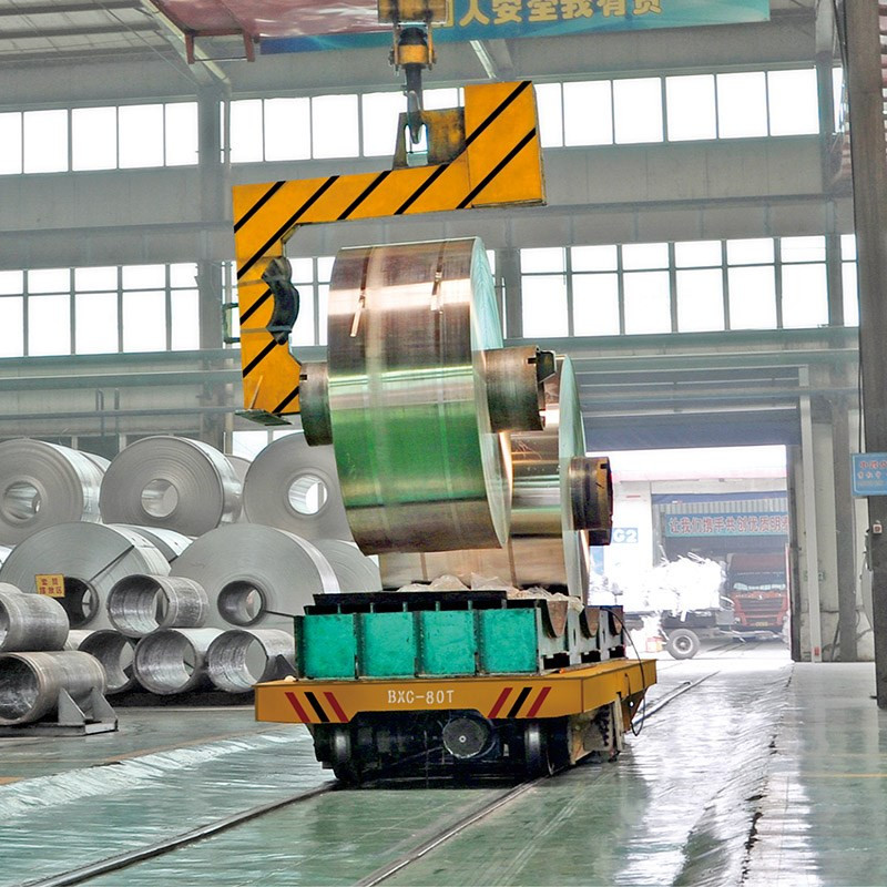 Smelter Motorised Trolleys Carts 100 Ton Stable Start Small Impact Long Service Life